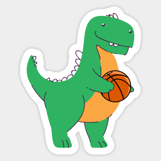 Basketball Dino Kids Sticker